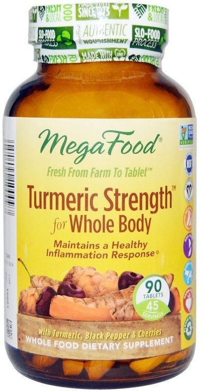 Акція на MegaFood Turmeric strength for whole body Сила куркумы для всего организма 90 таблеток від Stylus