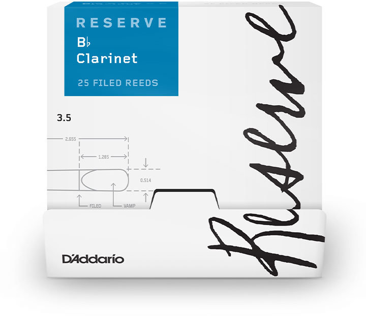 

Трости D`ADDARIO Reserve Bb Clarinet #3.5 - 25 Pack