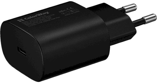 Акція на ColorWay Wall Charger USB-C 25W Pd Black (CW-CHS033PD-BK) від Stylus