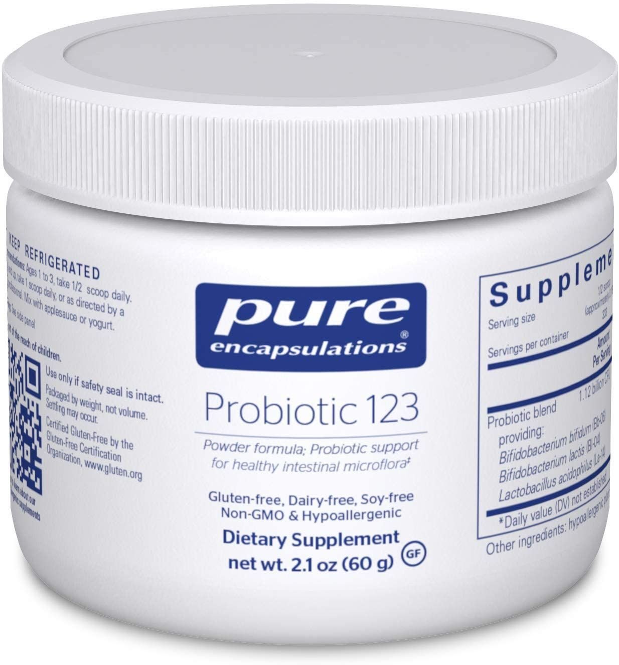 

Pure Encapsulations Probiotic 123 Пробіотик підтримка здорової мікрофлори кишечника для дітей 60 гр