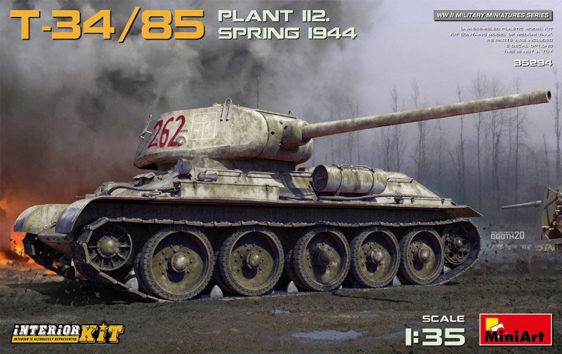 

Танк Т-34/85 Завод 112 весни 1944 з інтер'єром