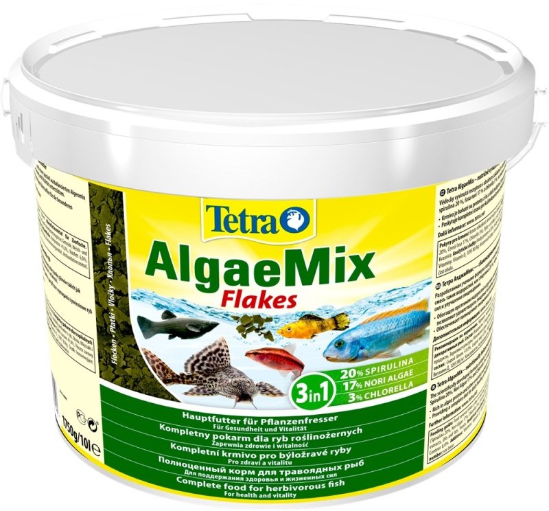 

Корм для аквариумных рыб Tetra Algae Mix хлопья 1.75 кг 10 л (4004218284746)