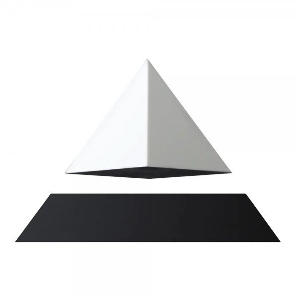 Акція на Левитирующая пирамида Flyte черная основа белая пирамида встроенная лампа (01-PY-BWH-V1-0) від Stylus
