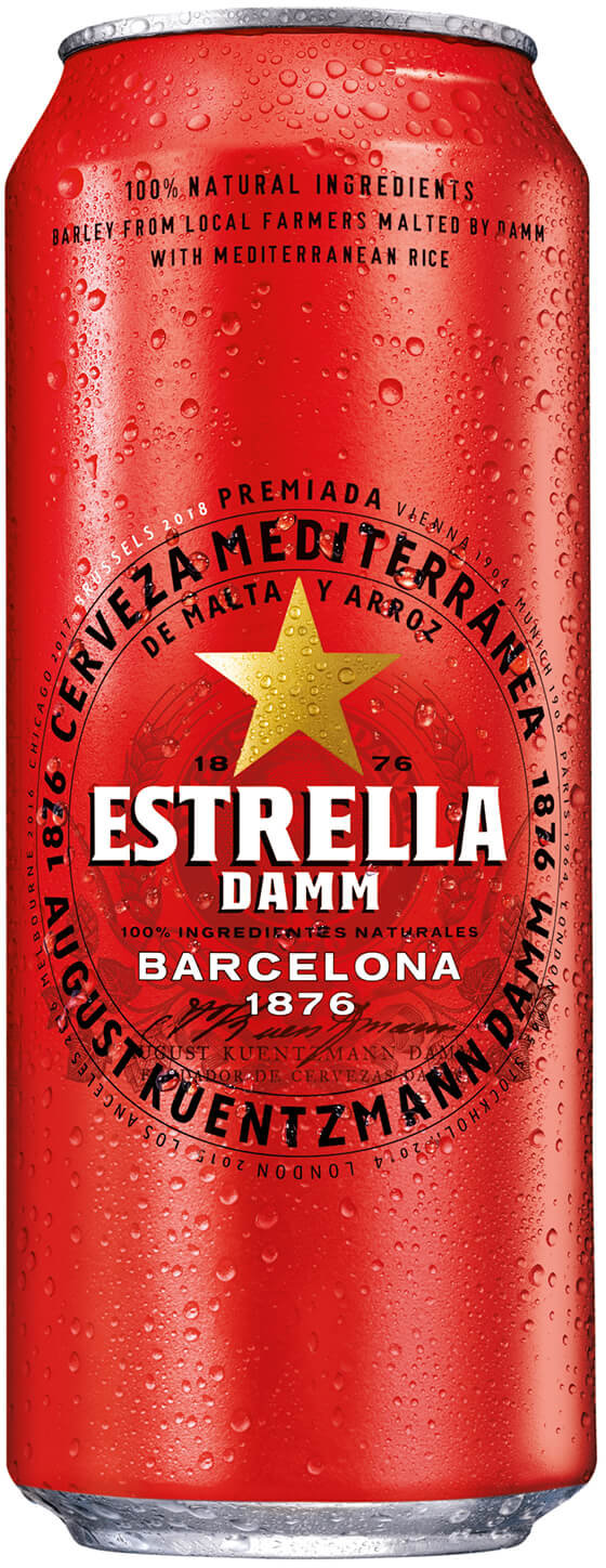 Акция на Упаковка пива Estrella Damm Barcelona, світле, 4.6% 0.5л x 24 банки (EUR8410793286123) от Y.UA