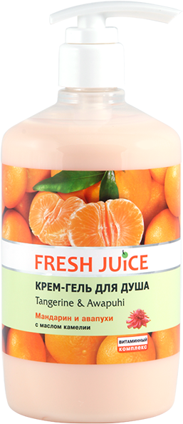 

Fresh Juice Hawaiian Paradise Tangerine & Awapuhi Крем-гель для душа Мандарин и Авапухи 750 ml