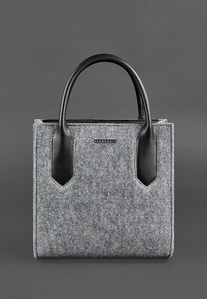 

Жіноча сумка тоут BlankNote Blackwood сіра (BN-BAG-28-felt-g)