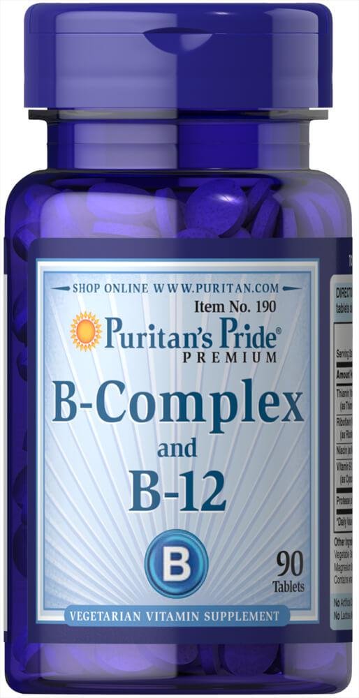 

Puritan's Pride Vitamin B-Complex And Vitamin B-12 90 Tablets