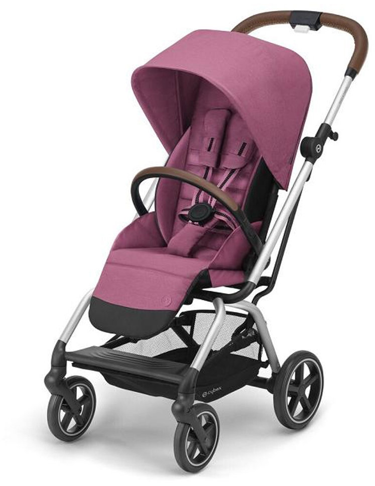 

Прогулочная коляска Cybex Eezy S Twist+ 2 с бампером (SLV / Magnolia Pink)