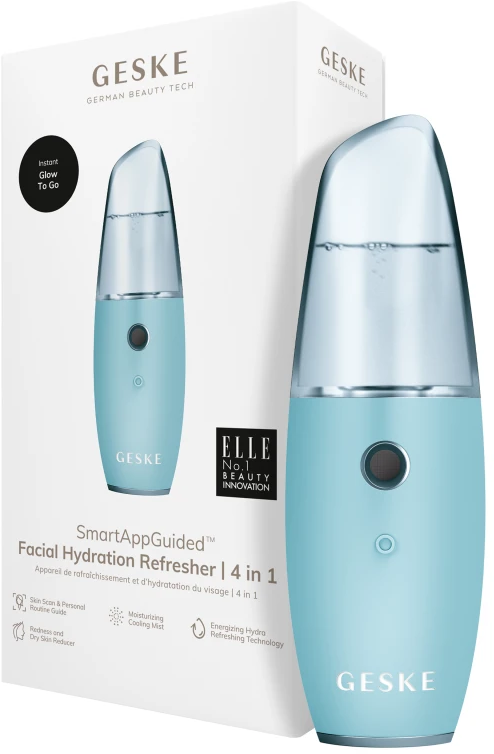 Акція на Увлажнитель для кожи лица Geske Facial Hydration Refresher 4 in 1 turquoise від Stylus