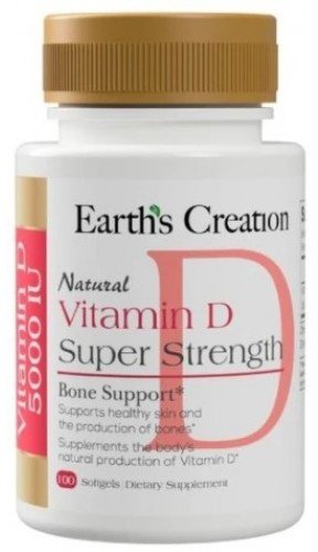 

Earth‘s Creation Vitamin D 5000 МЕ Витамин D 100 мягких капсул