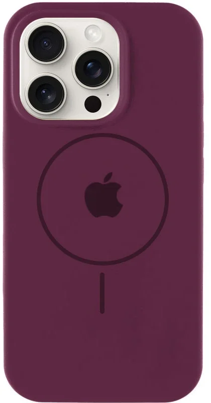 

Mobile Case Silicone Full Protective with MagSafe Plum для iPhone 15