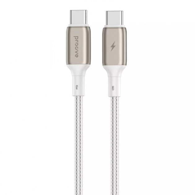 Акція на Proove Cable USB-C to USB-C Dense Metal 60w 1m White (CCDM60002202) від Stylus