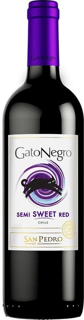 

Вино Semi Sweet Red Gato Negro червоне напівсолодке San Pedro 0.75л (PRA7804300136895)