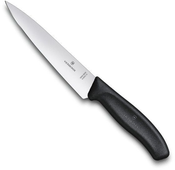 Акція на Кухонный нож Victorinox SwissClassic Carving 15см черный в блистере (6.8003.15B) від Stylus