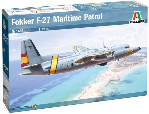 Акція на Модель Italeri Розвідувальний літак Fokker F-27 Maritime Patrol (IT1455) від Y.UA