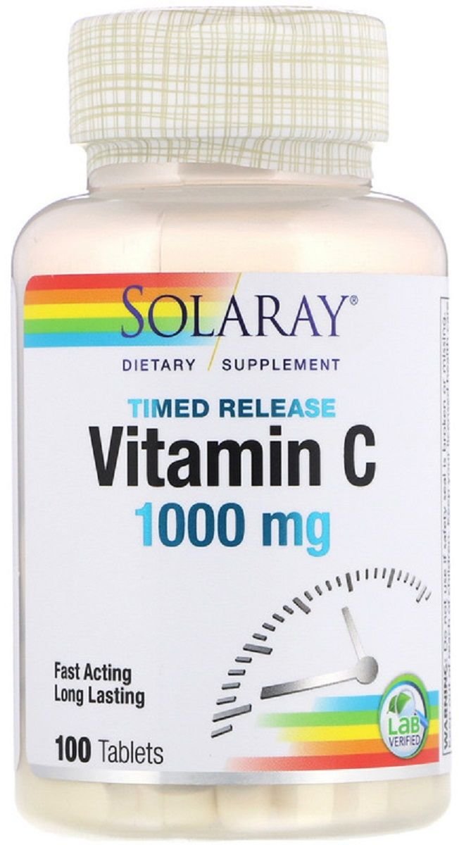 

Solaray Vitamin C, 1000 mg, 100 Tablets (SOR04453)