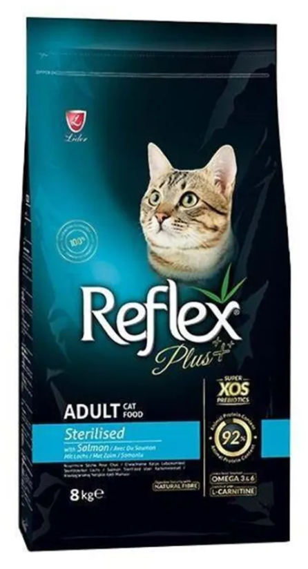 Акція на Сухой корм Reflex Plus Sterilised Adult Cat Food with Salmon для стерилизованных кошек с лососем 8 кг (RFX-328) від Stylus