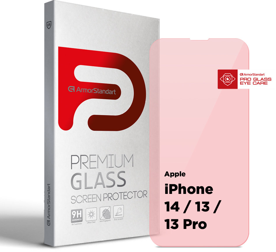 

ArmorStandart Tempered Glass Pro Eye Care для iPhone 14 / 13 / 13 Pro (ARM77674)