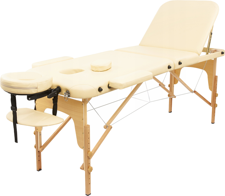 

4FIZJO Massage Table+ Wood W60 Beige (TABLE+W60BEIGE)