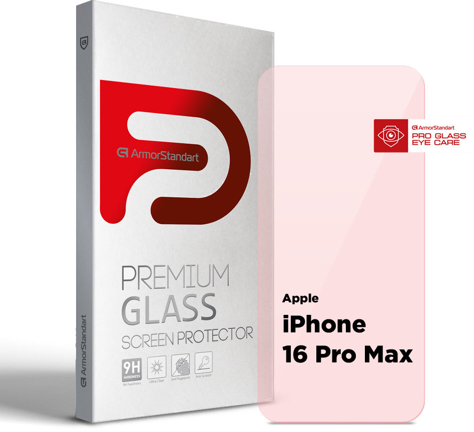 

ArmorStandart Tempered Glass Pro Eye Care для iPhone 16 Pro Max (ARM80306)