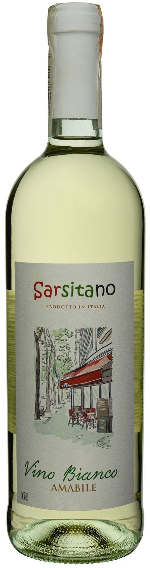 

Вино Sarsitano Vino Bianco Amabile біле напівсолодке 0.75 л (FSH_8008820300944)