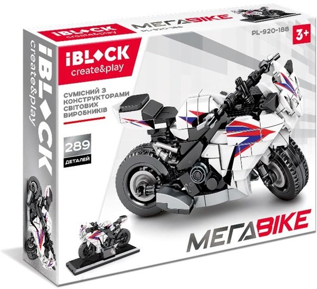 

Конструктор Iblock PL-920-188 МЕГАBIKE, 289 деталей