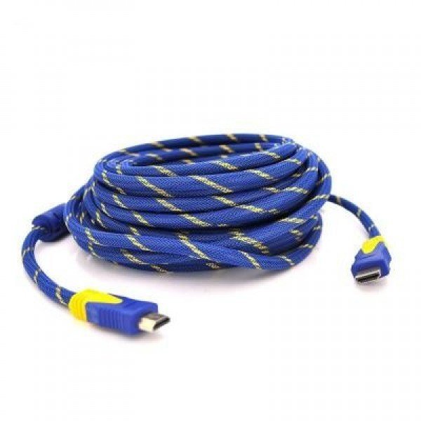 

Hdmi to Hdmi 20.0m v1.4, OD-8.0mm Blue/Gold Merlion (YT-HDMI(M)/(M)NY/BL-20m)