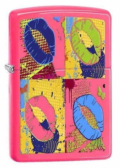 

Зажигалка Zippo 29086 Pop Art Lips - Neon Pink