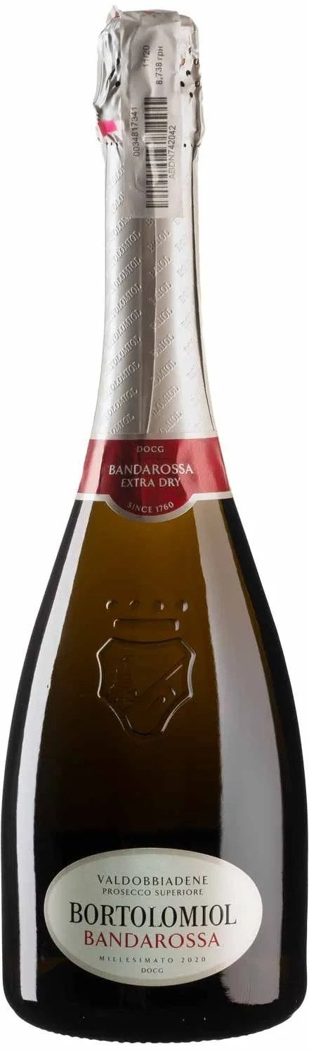 

Игристое Bortolomiol Bandarossa Valdobbiadene Prosecco Superiore белое 0.75л (BWQ0203)