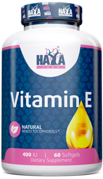 

Haya Labs Vitamin E Mixed Tocopherols 400 Iu Витамин Е 60 капсул