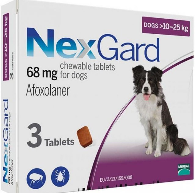 Акція на Таблетки от блох и клещей Merial NexGard для собак весом 10-25 кг L 1 уп. 3 шт. инсектоакарицид (3661103042884) від Stylus