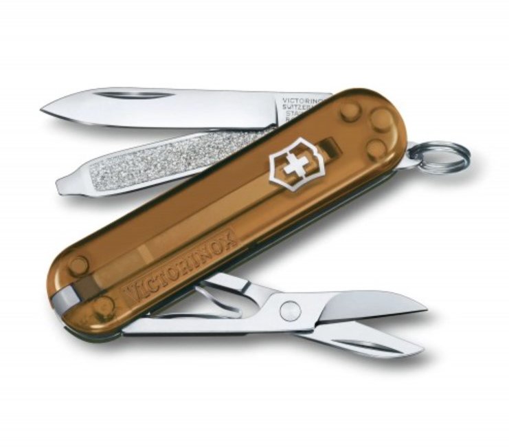 Акція на Victorinox Classic Sd Colors Chocolate Fudge 58мм/7функций/коричневый прозрачный (0.6223.T55G) від Stylus