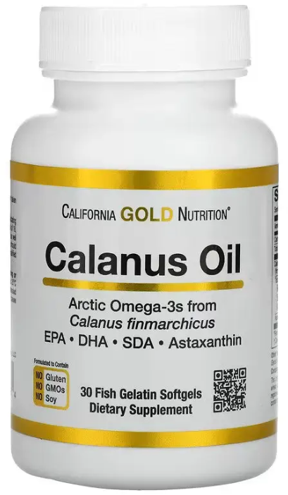 

California Gold Nutrition Calanus Oil Масло калануса 500 мг 30 капсул