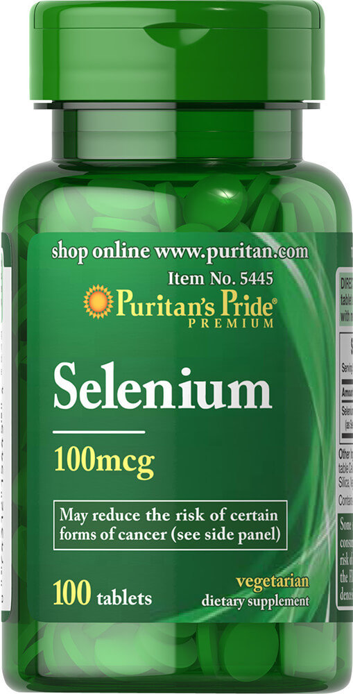 

Puritan's Pride Selenium 100 mcg 100 tabs