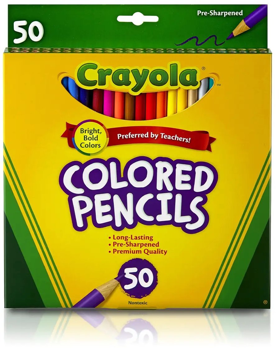 Акція на Crayola набор цветных карандашей, 50 шт (68-4050) від Stylus