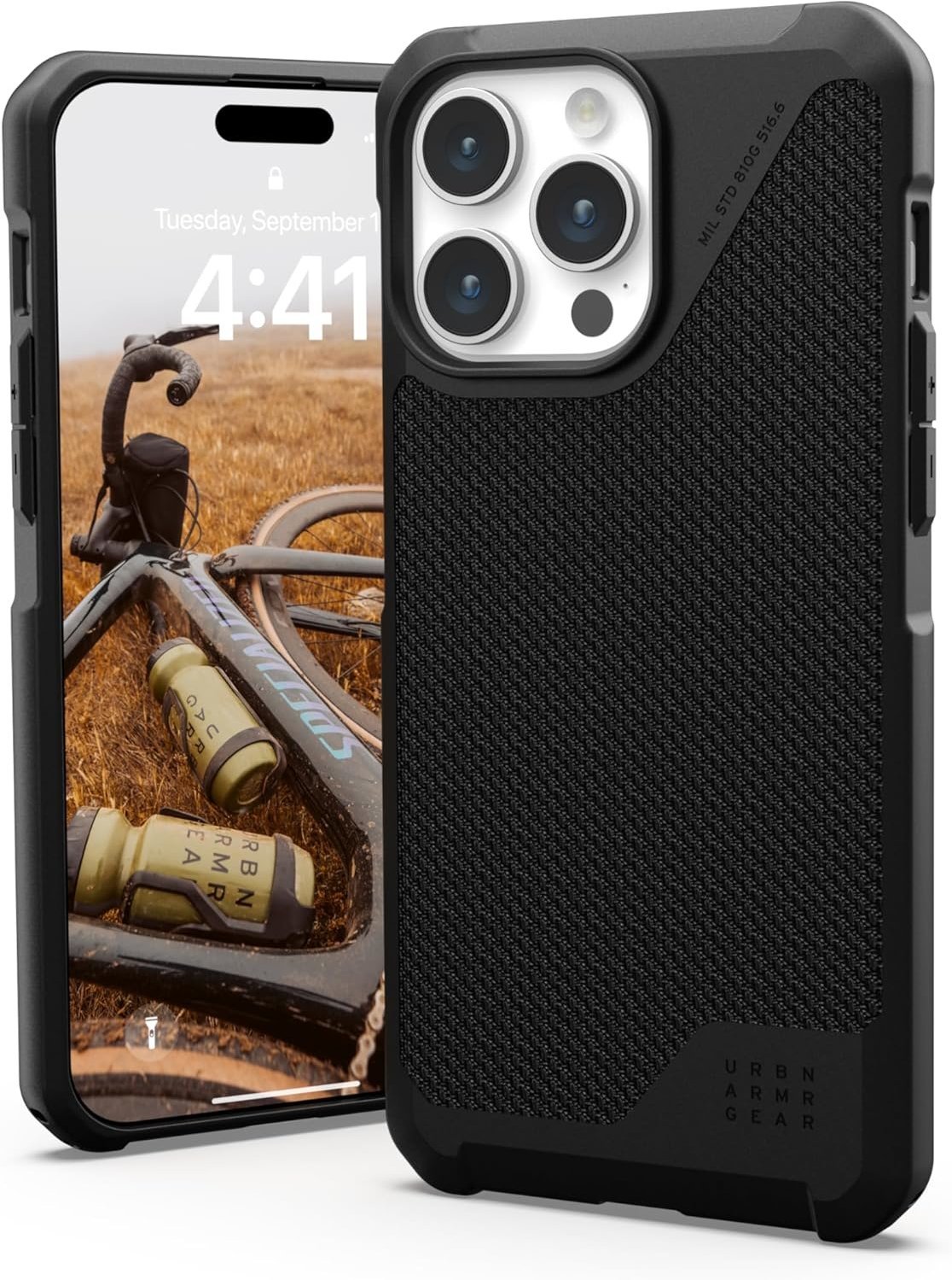 

Urban Armor Gear Uag Metropolis Lt Magsafe Kevlar Black (114297113940) для iPhone 15 Pro Max