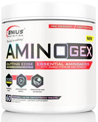 

Genius Nutrition Aminogex 300 tabs / 60 servings