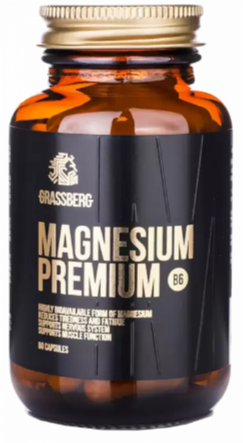 

Grassberg Magnesium Premium B6 Магній преміум + В6 60 капсул