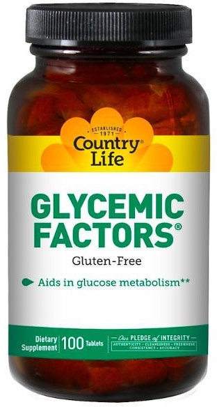 

Country Life Glycemic Factors 100 Tabs Комплекс для стабилизации гликемического индекса