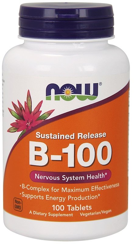 

Now Foods Vitamin B-100 S.R. 100 Tabs Витамин B-100 замедленного высвобождения