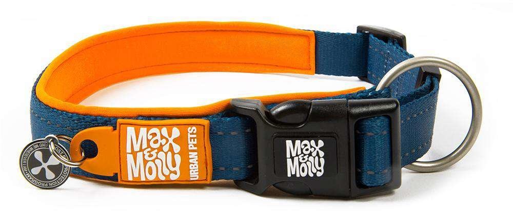 Акція на Ошейник для собак Max & Molly Urban Pets Smart Id Collar - Matrix Orange/XS 22-35 см (4894512017115) від Stylus