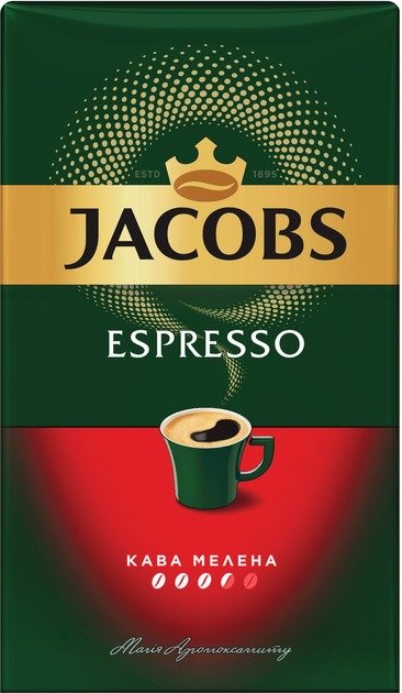 Акція на Кава мелена Jacobs Espresso 450 г (8714599106969) від Y.UA