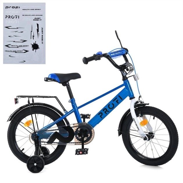 Акція на Детский велосипед Profi Trike Brave 14" синий (MB 14022-1) від Stylus