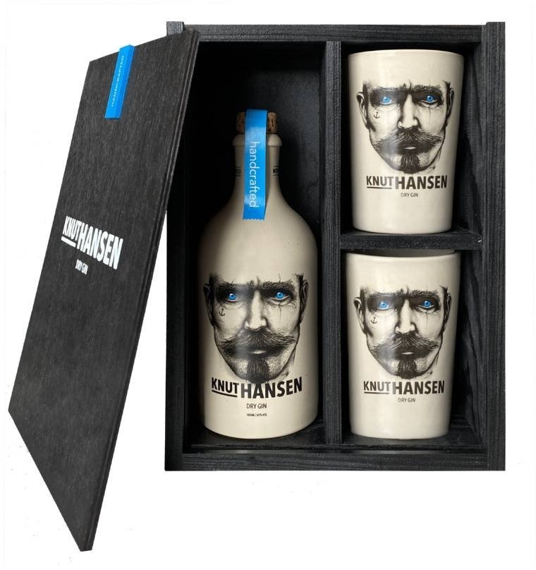 

Набор джин Knut Hansen Dry 0.5 л 42% + 2 стакана в коробке (STA4262398470117)