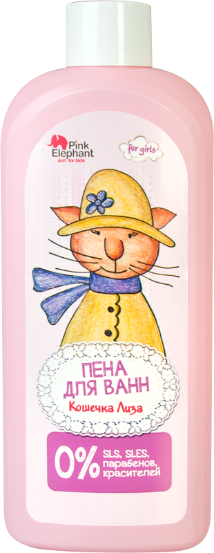 

Pink Elephant Пена для ванн Кошечка Лиза 500 ml