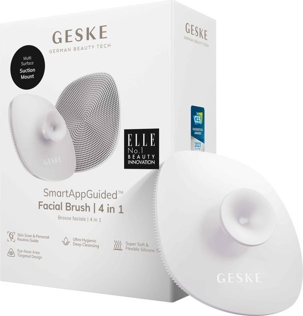 Акція на Щетка для лица Geske Facial Brush 4 в 1 Starlight с держателем (GK000038SL01) від Stylus