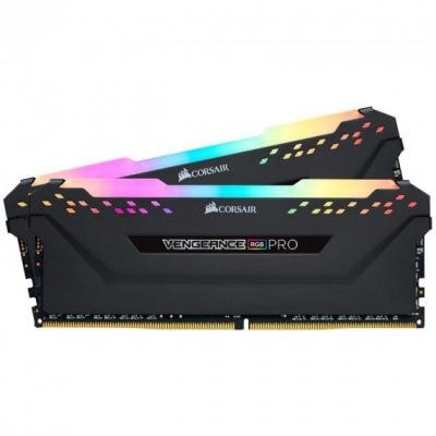 Акція на Corsair 32 Gb (2x16GB) DDR4 3200 MHz Vengeance Rgb Pro Black (CMW32GX4M2E3200C16-TUF) від Stylus