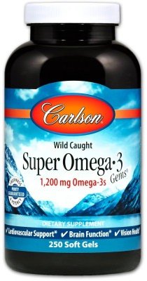 Акція на Carlson Labs Wild Caught Super Omega-3 Gems 1,200 mg 250 Soft Gels Супер Омега-3 від Stylus