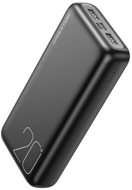 Акція на Xo Power Bank 20000mAh Light Display Black (PR183) від Y.UA