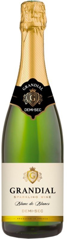 

Игристое вино Les Grands Chais de France Grandial Demi Sec, белое полусухое, 0.75л 11% (WHS3500610007767)